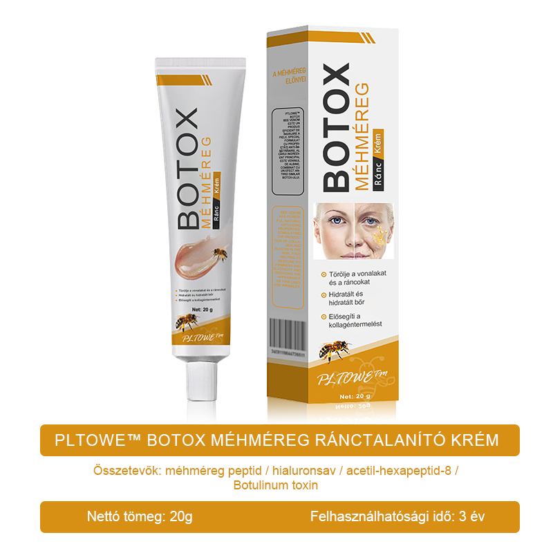 👨⚕️💐Készült és szállított az USA-ból ✅ PLTOWE™ Botox Méhméreg Ránctalanító Krém - Utolsó napi promóció 70% KI