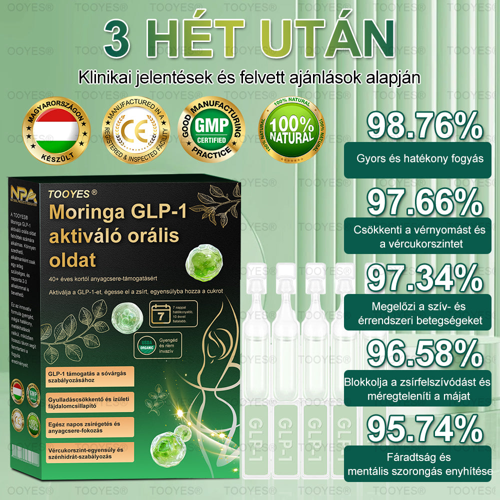 Hivatalos áruház | TOOYES® Meglutide GLP-1 aktiváló belsőleges oldat-Moringa - NAD+ -Yerba Mate-természetes támogatás a karcsúsításhoz, öregedésgátláshoz és a cukoranyagcseréhez 02