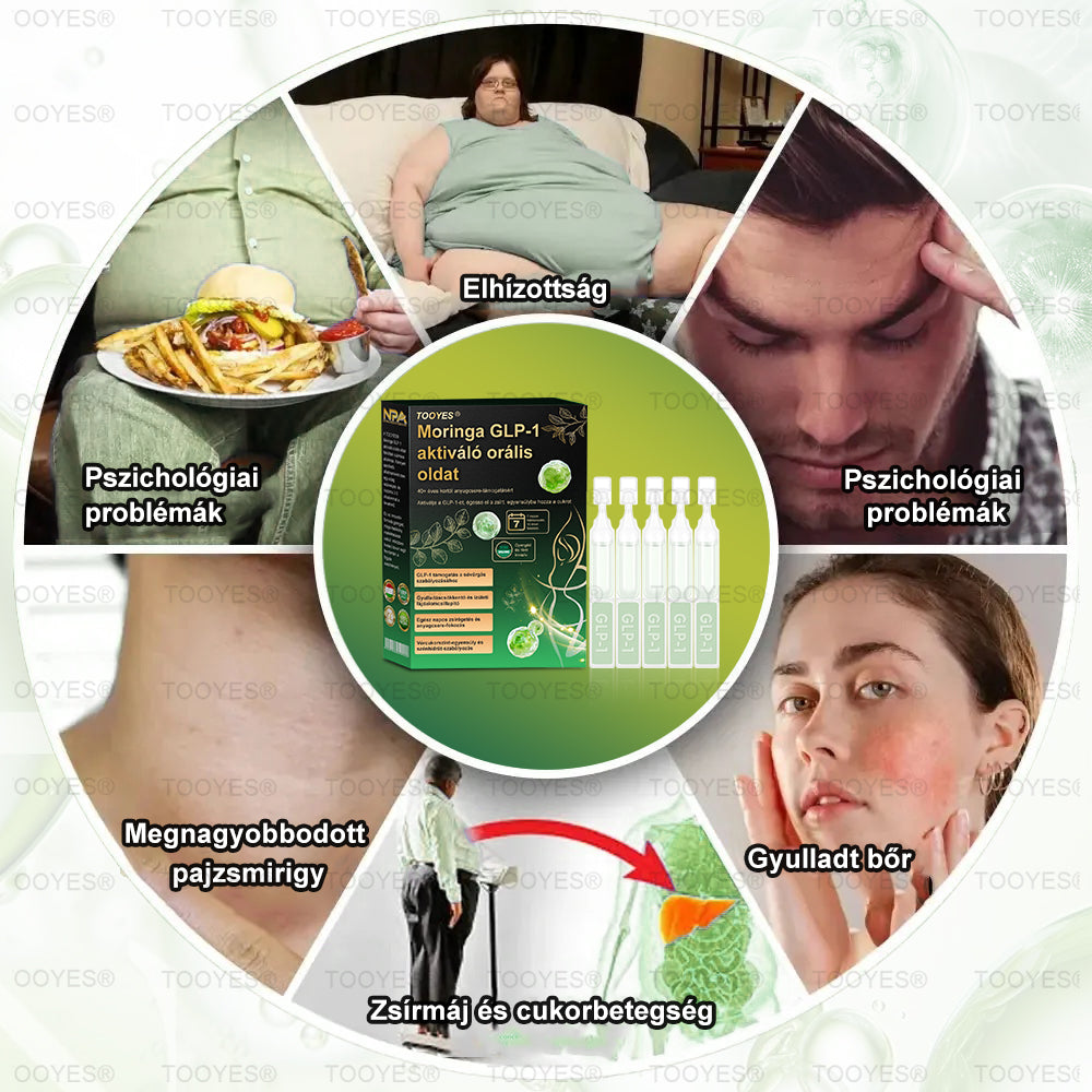 A Semmelweis Egyetem Orvostudományi Karának ajánlása | TOOYES® Meglutide GLP-1 aktiváló belsőleges oldat-Moringa - NAD+ -Yerba Mate-természetes támogatás a karcsúsításhoz, öregedésgátláshoz és a cukoranyagcseréhez
